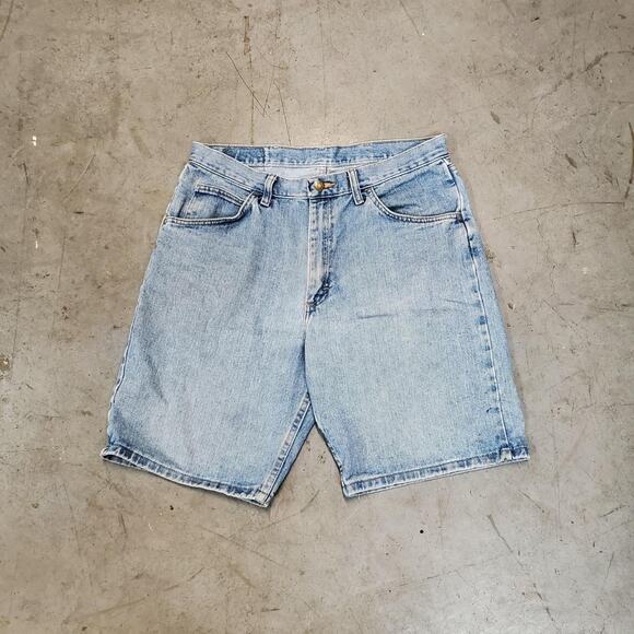 Wrangler Men's Relaxed Fit Denim Blue Jeans Shorts Size 34 - Picture 1 of 8